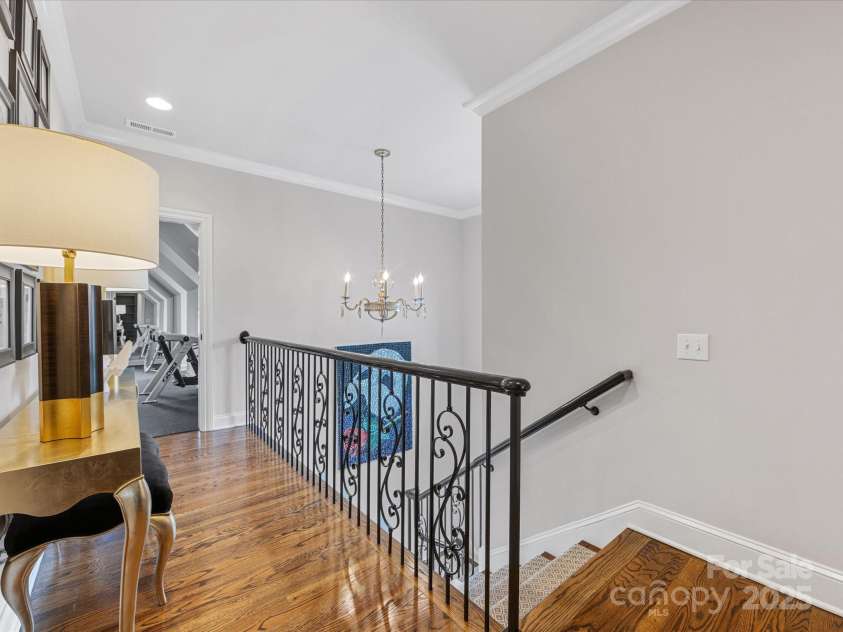 6711 Conservatory Lane, Charlotte, NC 28210.  MLS# CAR4221966, YatesRealty ID 3372. Upstairs Landing