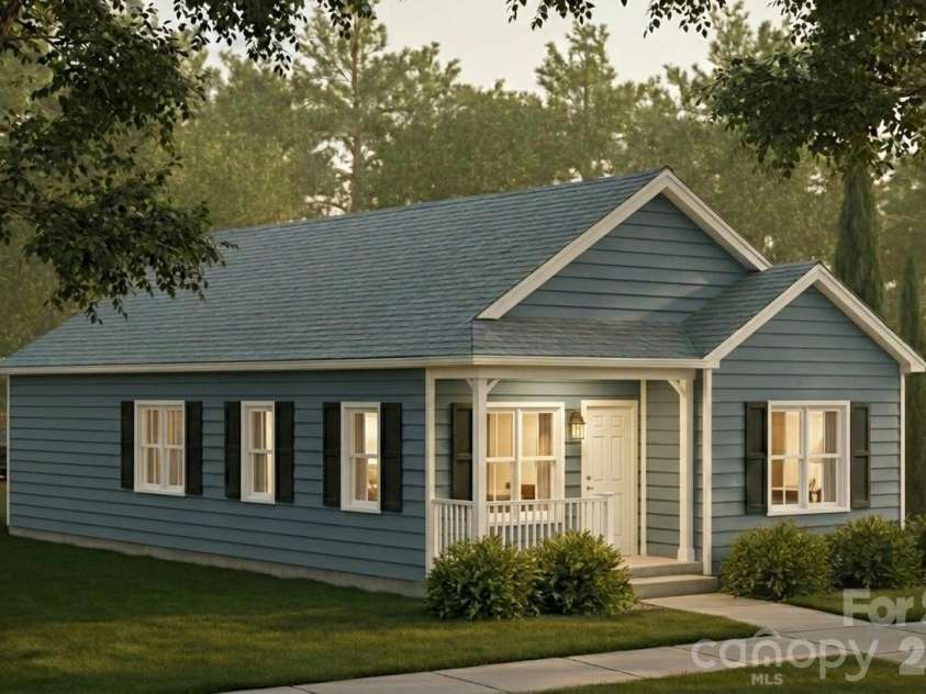 323 Mingus Street, Canton, NC 28716.  MLS# CAR4390362, YatesRealty ID 33720. Exterior Rendering Wedgewood Blue Siding
