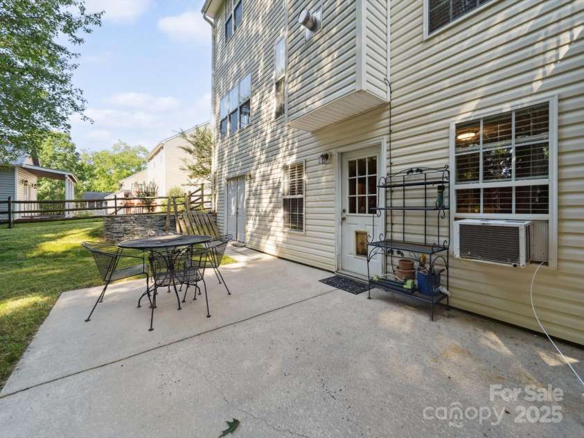 130 Nims Spring Drive, Fort Mill, SC 29715.  MLS# CAR4272422, YatesRealty ID 33730. Patio area at Walk out Basement