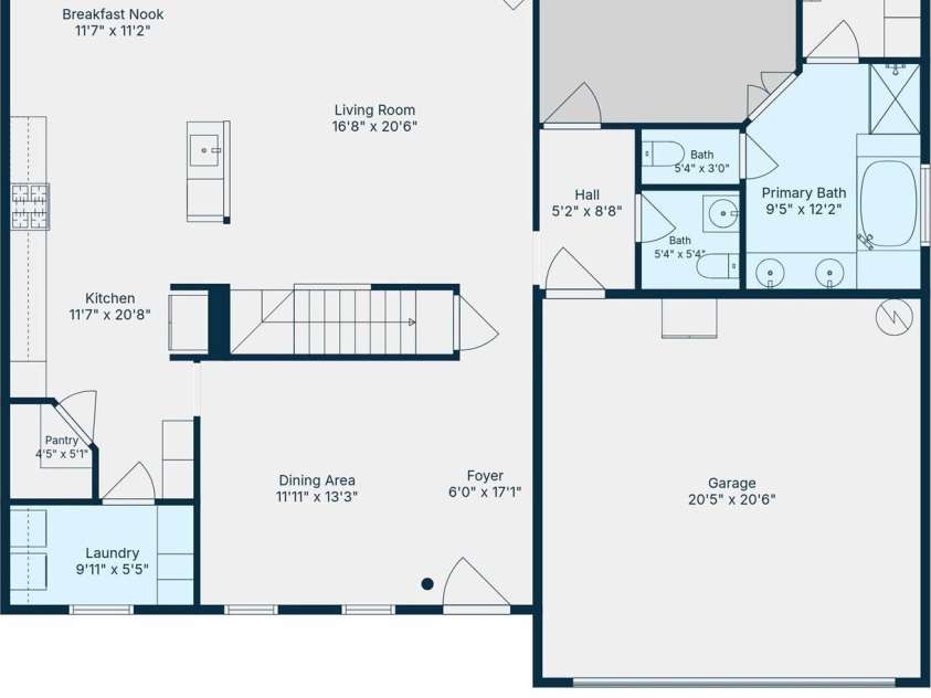 3560 Valiant Avenue, Concord, NC 28027.  MLS# CAR4397754, YatesRealty ID 33733. Downstairs layout