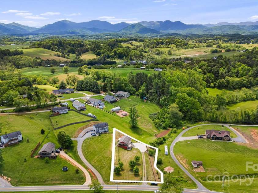 742 Old NC 20 Highway, Alexander, NC 28701.  MLS# CAR4249395, YatesRealty ID 33751. Approximate outlines