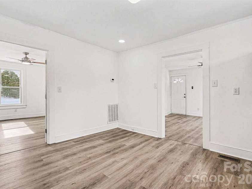 3042 Oxford Street, Claremont, NC 28610.  MLS# CAR4337240, YatesRealty ID 3376. In Kitchen - View of Bedroom #1 & Front Door