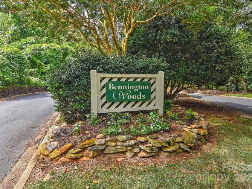 6500 Clavell Lane, Charlotte, NC 28210.  MLS# CAR4289455, YatesRealty ID 33760. Bennington Woods- perfect Southpark location nestled in privacy surrounded by woods for a mountain like setting.