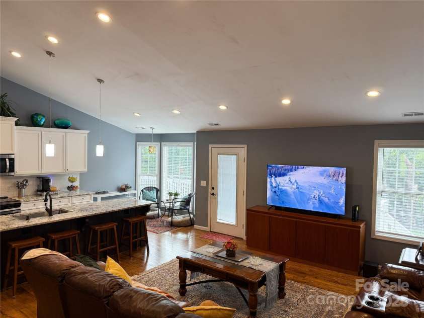 2302 Saratoga Run, Morganton, NC 28655.  MLS# CAR4292402, YatesRealty ID 33773. Living Room and Kitchen