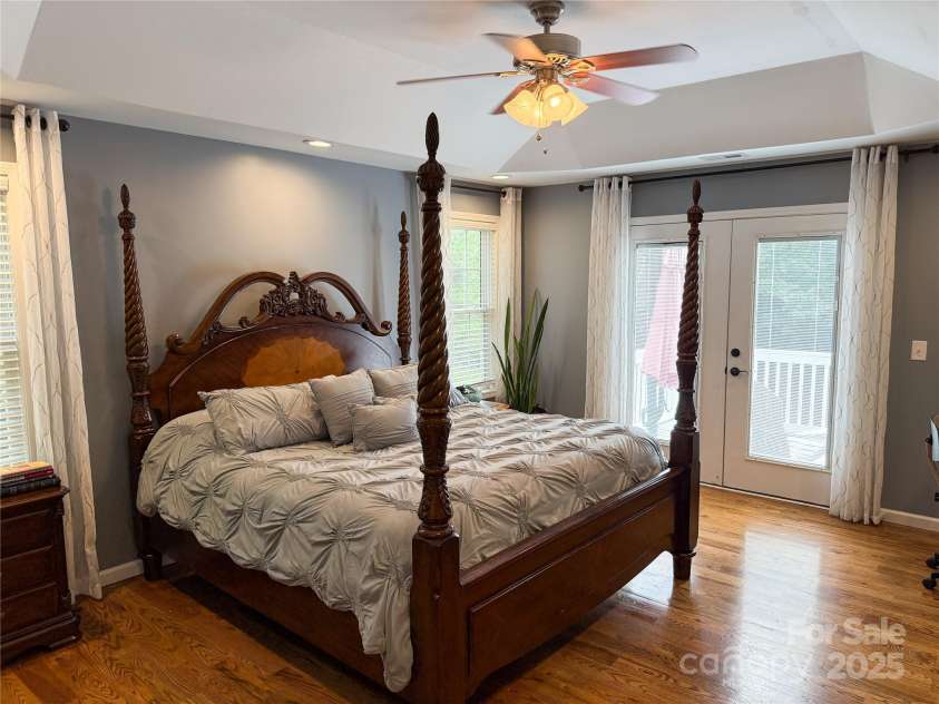 2302 Saratoga Run, Morganton, NC 28655.  MLS# CAR4292402, YatesRealty ID 33773. Primary bedroom, with door to back deck