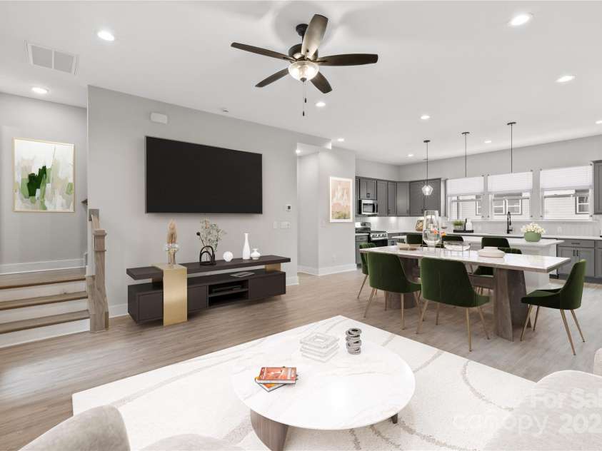 436 Nathaniel Way, Charlotte, NC 28213.  MLS# CAR4183148, YatesRealty ID 3378. Living space - Virtually staged