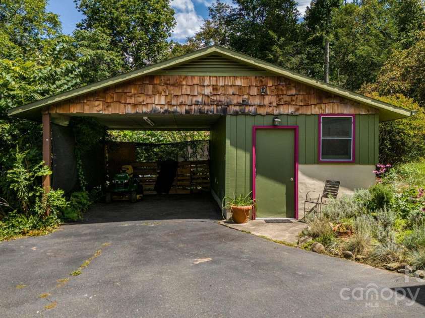 1115 Bee Tree Road, Swannanoa, NC 28778.  MLS# CAR4293504, YatesRealty ID 33782. Carport and Workshop