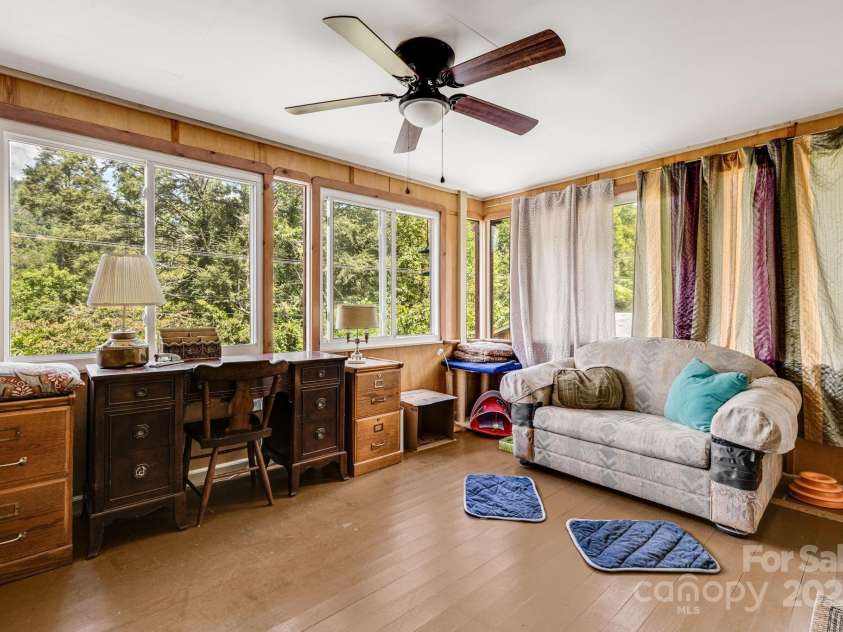 1115 Bee Tree Road, Swannanoa, NC 28778.  MLS# CAR4293504, YatesRealty ID 33782. Sunroom