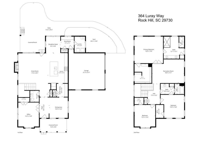 364 Luray Way, Rock Hill, SC 29730.  MLS# CAR4397107, YatesRealty ID 33782. 