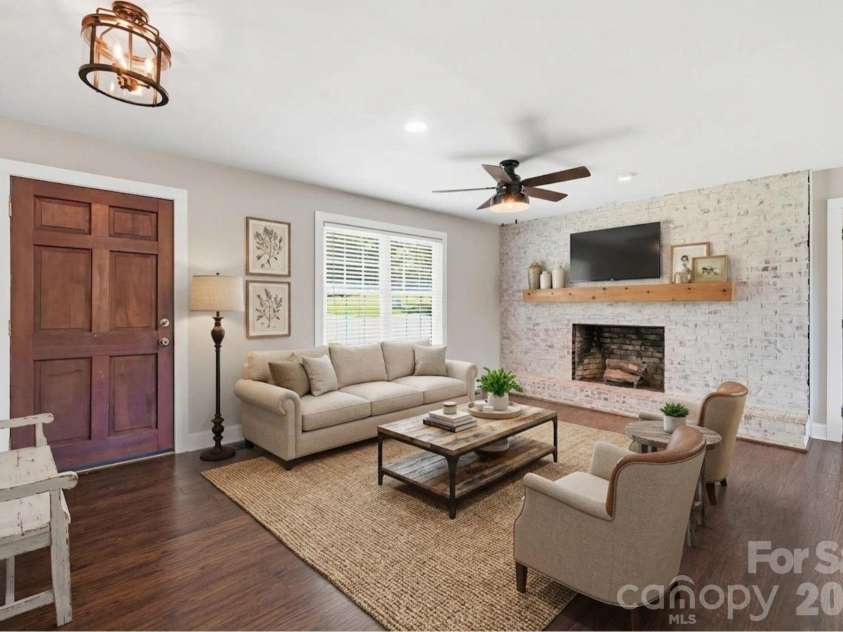6878 Gracie Lane, Vale, NC 28168.  MLS# CAR4396127, YatesRealty ID 33787. Virtually Staged