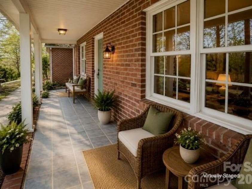 1421 Windsor Street, Lenoir, NC 28645.  MLS# CAR4372001, YatesRealty ID 33788. Front porch virtually staged