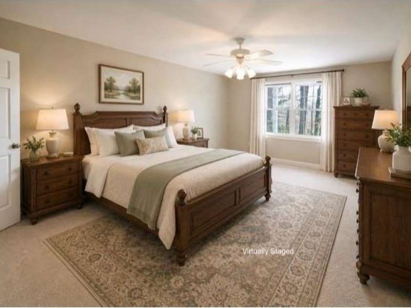 1421 Windsor Street, Lenoir, NC 28645.  MLS# CAR4372001, YatesRealty ID 33788. Primary bedroom virtually staged