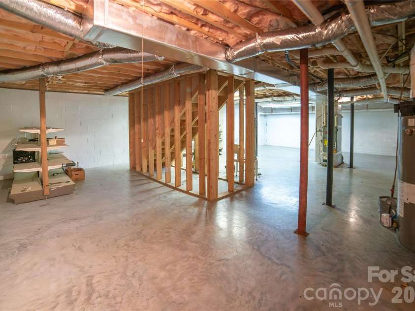 1421 Windsor Street, Lenoir, NC 28645.  MLS# CAR4372001, YatesRealty ID 33788. Unfinished full basement