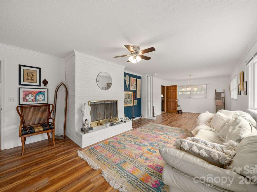 2450 Poors Ford Road, Rutherfordton, NC 28139.  MLS# CAR4284856, YatesRealty ID 33788. Living with fire place