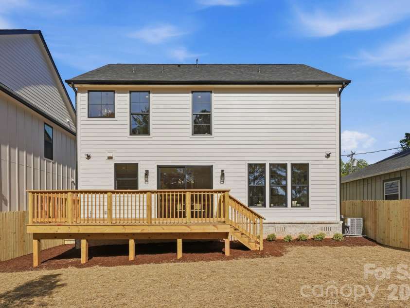 1637 Longfellow Street, Charlotte, NC 28205.  MLS# CAR4346623, YatesRealty ID 3379. Backyard.