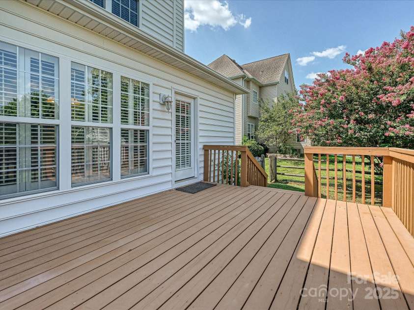 1358 Rolling Hills Court, Concord, NC 28025.  MLS# CAR4279374, YatesRealty ID 33792. Back Deck