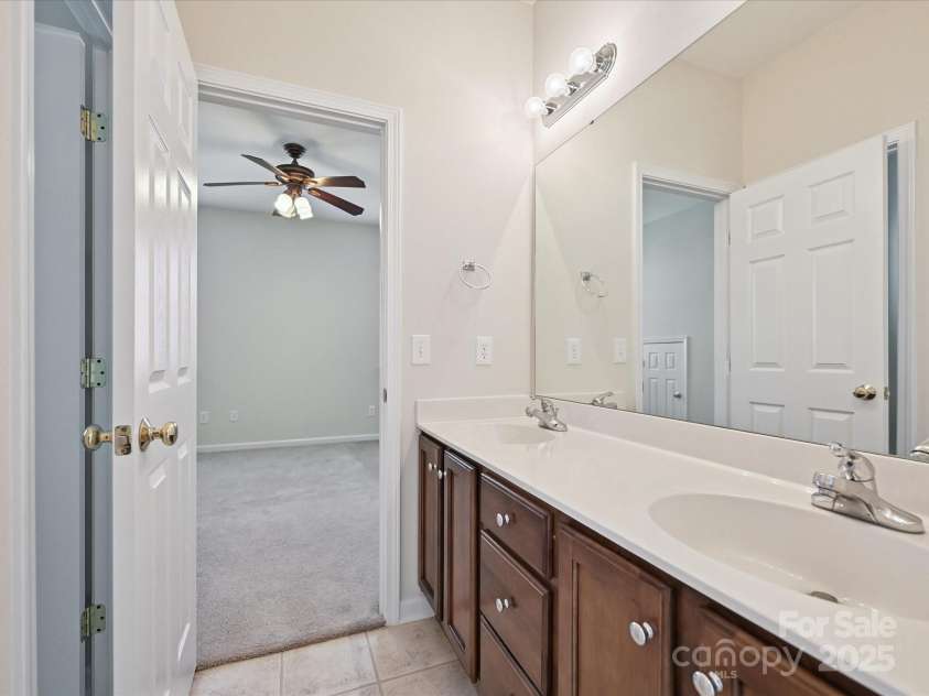 1358 Rolling Hills Court, Concord, NC 28025.  MLS# CAR4279374, YatesRealty ID 33792. Jack and Jill Bath Upstairs with Double Sinks