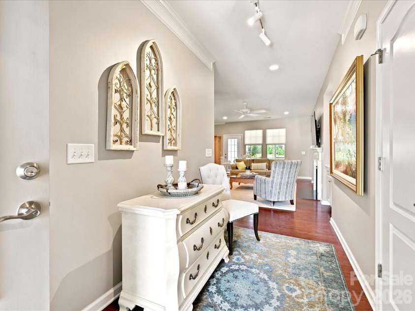 1726 Tailed Hawk Way, Fort Mill, SC 29715.  MLS# CAR4394570, YatesRealty ID 33796. Entryway with hardwood floors