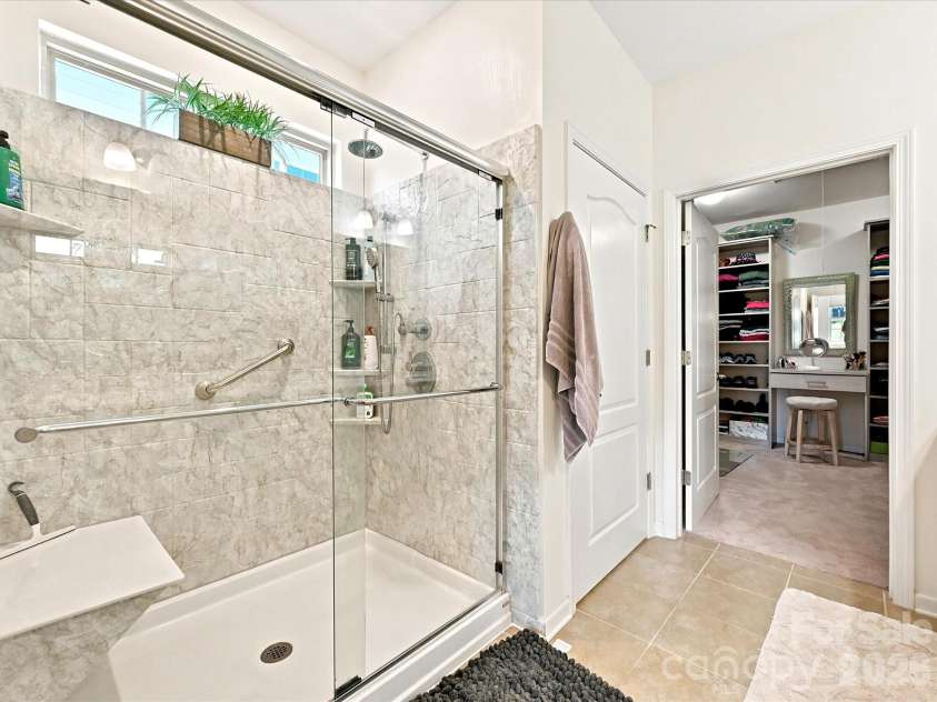 1726 Tailed Hawk Way, Fort Mill, SC 29715.  MLS# CAR4394570, YatesRealty ID 33796. Primary bath with oversized shower