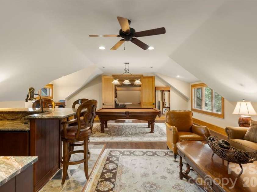 70 Norton Court, Highlands, NC 28741.  MLS# CAR4387101, YatesRealty ID 33806. Game Room