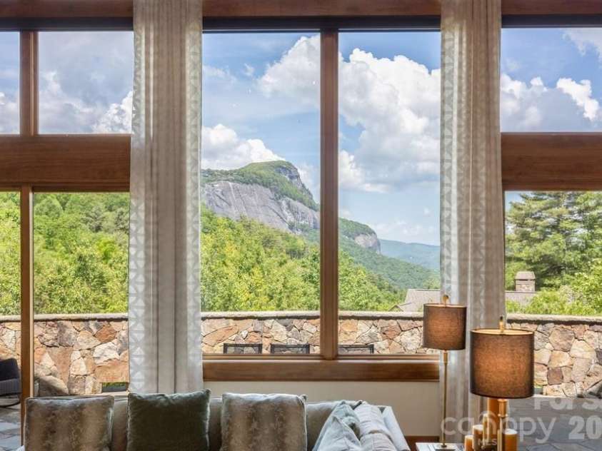 70 Norton Court, Highlands, NC 28741.  MLS# CAR4387101, YatesRealty ID 33806. View from Great Room