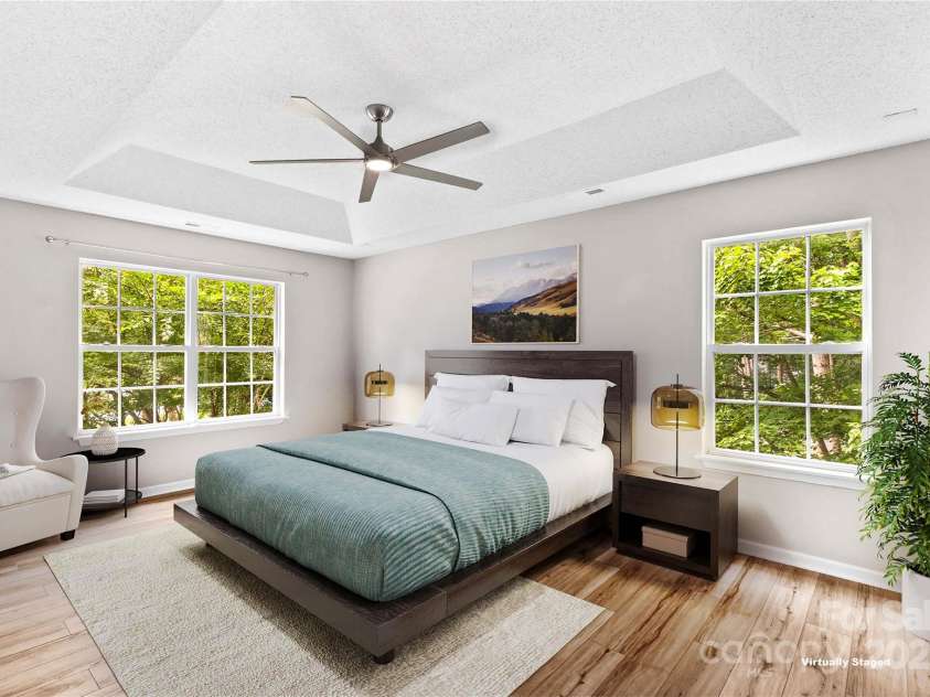 145 Summerbrook Lane, Mooresville, NC 28117.  MLS# CAR4280229, YatesRealty ID 33808. Primary Bedroom, virtually staged