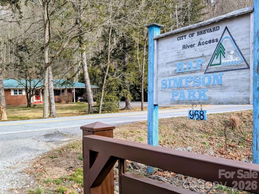 979 Greenville Highway, Brevard, NC 28712.  MLS# CAR4338067, YatesRealty ID 33808. Hap Simpson Park right across the road!!!