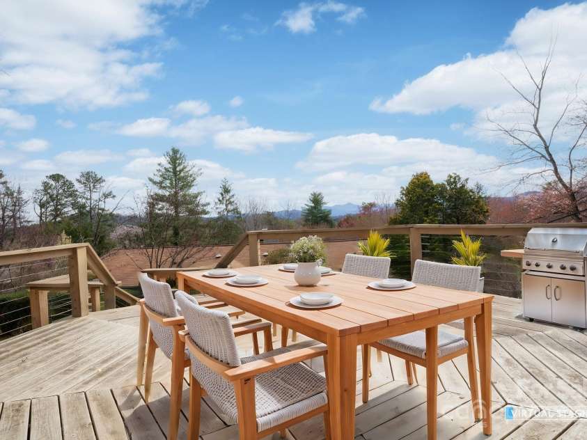 145 Stratford Road, Asheville, NC 28804.  MLS# CAR4239165, YatesRealty ID 3381. Fabulous Platform Deck with Year-Round Mountain Views