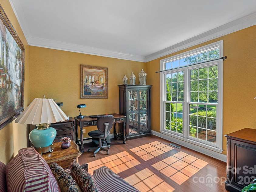 17018 Laurelmont Court, Fort Mill, SC 29707.  MLS# CAR4278414, YatesRealty ID 33822. Main level office or living room
