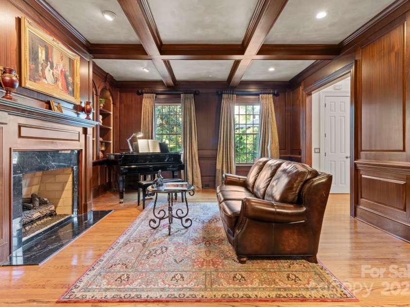 3314 Leamington Lane, Charlotte, NC 28226.  MLS# CAR4252556, YatesRealty ID 33832. Library/Piano Room (main-level)