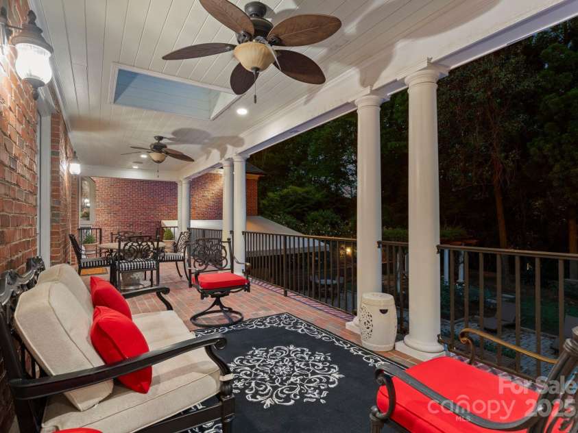 3314 Leamington Lane, Charlotte, NC 28226.  MLS# CAR4252556, YatesRealty ID 33832. Main-level covered patio
