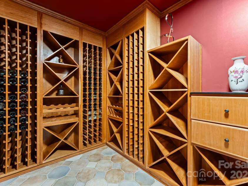 3314 Leamington Lane, Charlotte, NC 28226.  MLS# CAR4252556, YatesRealty ID 33832. Wine Room (lower-level)