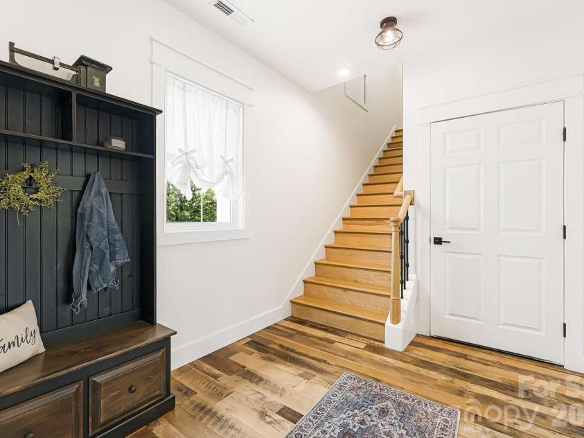 615 Don Felmet Road, Marshall, NC 28753.  MLS# CAR4391093, YatesRealty ID 33852. Drop zone entry from garage - looking upstairs