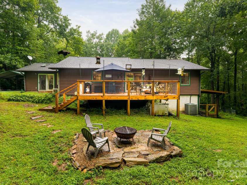 19 Forge Drive, Mills River, NC 28759.  MLS# CAR4289145, YatesRealty ID 33856. Fire Pit for Chilly Evenings