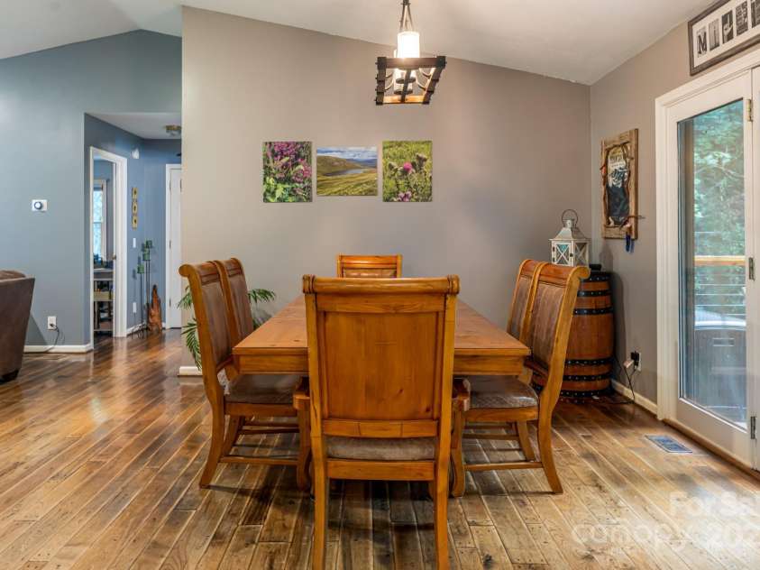 19 Forge Drive, Mills River, NC 28759.  MLS# CAR4289145, YatesRealty ID 33856. Space for Large Table and Back Deck Access