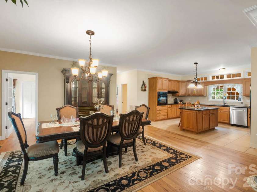 115 Barton Road, Brevard, NC 28712.  MLS# CAR4392089, YatesRealty ID 33880. Dining Room