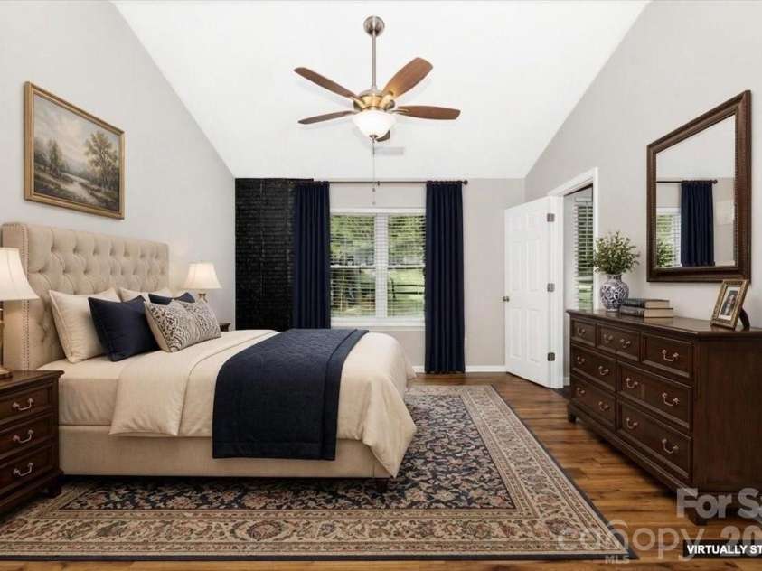 12010 Millingport Place, Charlotte, NC 28273.  MLS# CAR4393615, YatesRealty ID 33882. Virtually Staged Master Bedroom