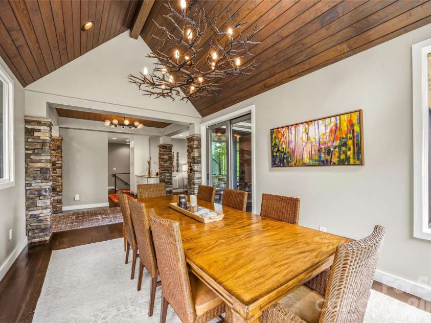 233 Tanglewood Lane, Saluda, NC 28773.  MLS# CAR4393115, YatesRealty ID 33883. Dining Room 
