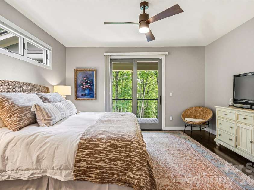 233 Tanglewood Lane, Saluda, NC 28773.  MLS# CAR4393115, YatesRealty ID 33883. Main level Master