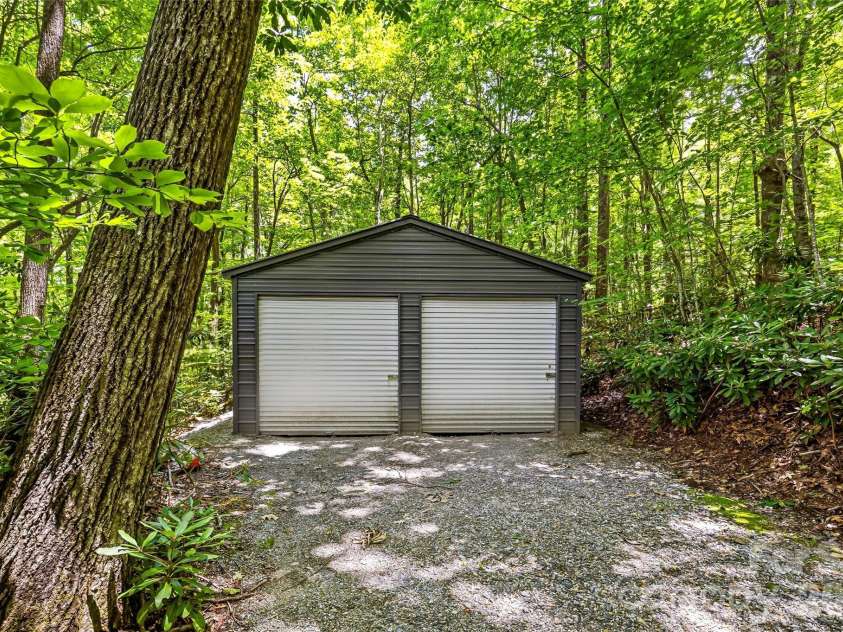 233 Tanglewood Lane, Saluda, NC 28773.  MLS# CAR4393115, YatesRealty ID 33883. Outdoor Shed