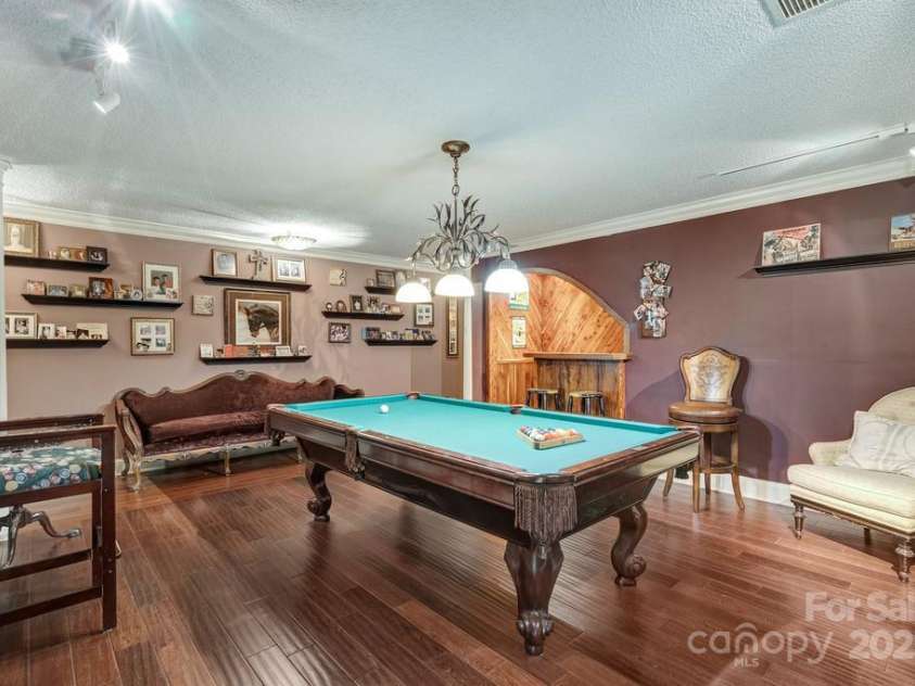 201 Hughes Creek, Columbus, NC 28722.  MLS# CAR4259120, YatesRealty ID 339. Downstairs Entertainment Room