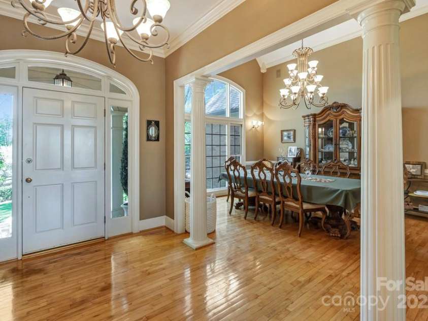 201 Hughes Creek, Columbus, NC 28722.  MLS# CAR4259120, YatesRealty ID 339. Foyer of Main House