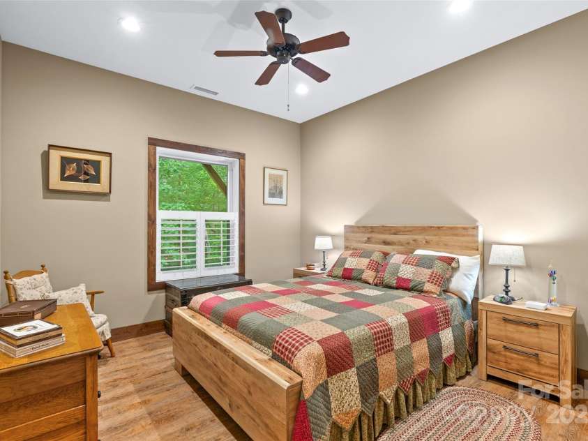 55 Lake Drive, Fairview, NC 28730.  MLS# CAR4272386, YatesRealty ID 33918. Bedroom #2 downstairs