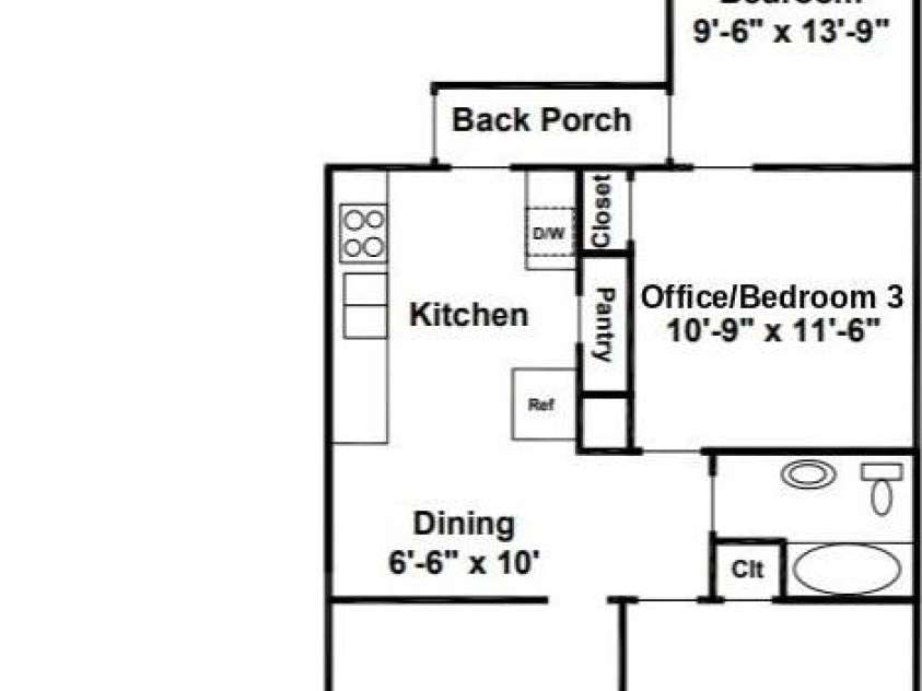 803 Weldon Street, Gastonia, NC 28052.  MLS# CAR4394919, YatesRealty ID 33923. Floor Plan