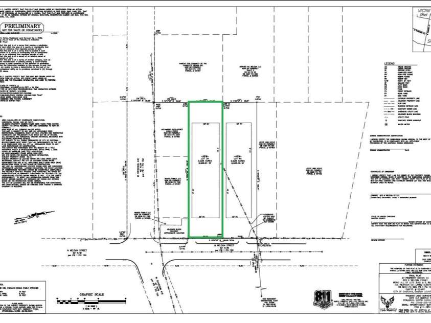 803 Weldon Street, Gastonia, NC 28052.  MLS# CAR4394919, YatesRealty ID 33923. Preliminary Plat Map