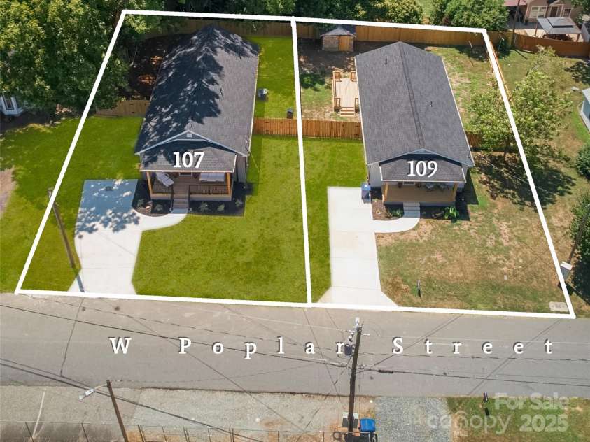 107 Poplar Street, Stanley, NC 28164.  MLS# CAR4246663, YatesRealty ID 33926. 