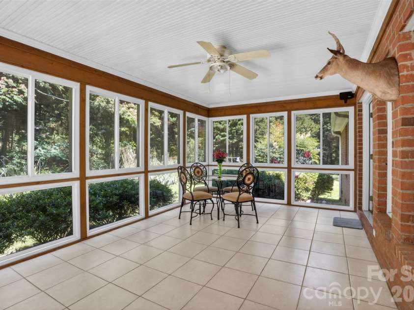 8234 Dennis Road, Charlotte, NC 28227.  MLS# CAR4390277, YatesRealty ID 33931. Sun room
