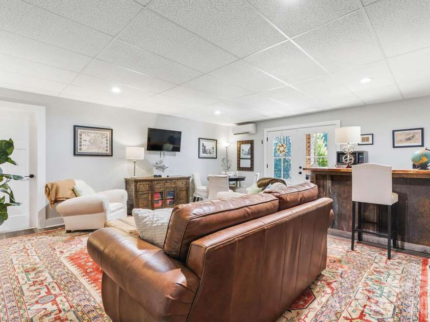 4975 Harbor View Drive, Granite Falls, NC 28630.  MLS# CAR4393944, YatesRealty ID 33937. Basement Den/Bar View