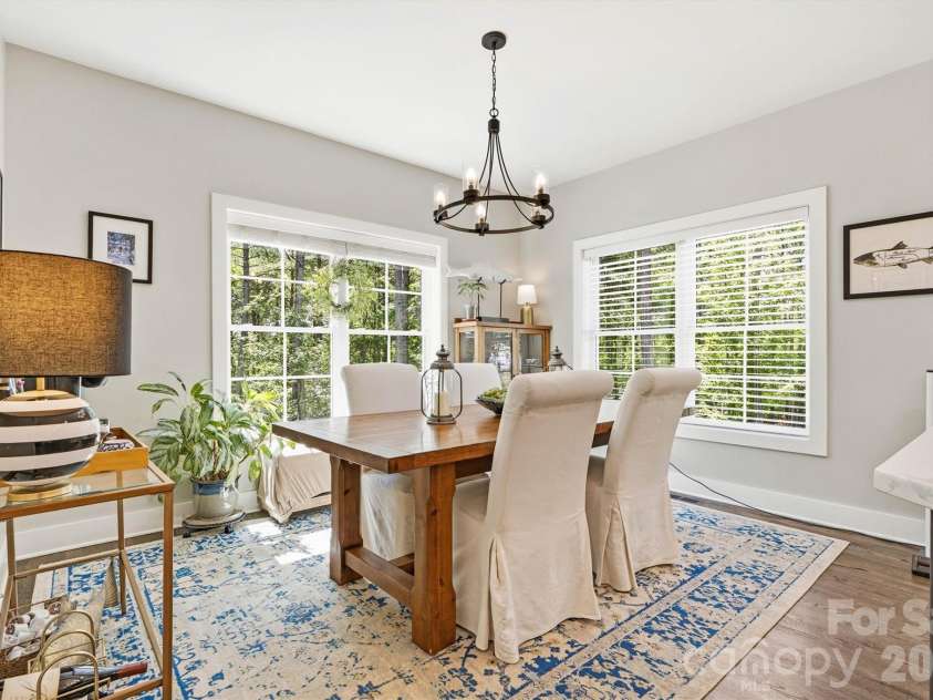 4975 Harbor View Drive, Granite Falls, NC 28630.  MLS# CAR4393944, YatesRealty ID 33937. Focused Dining Area View 