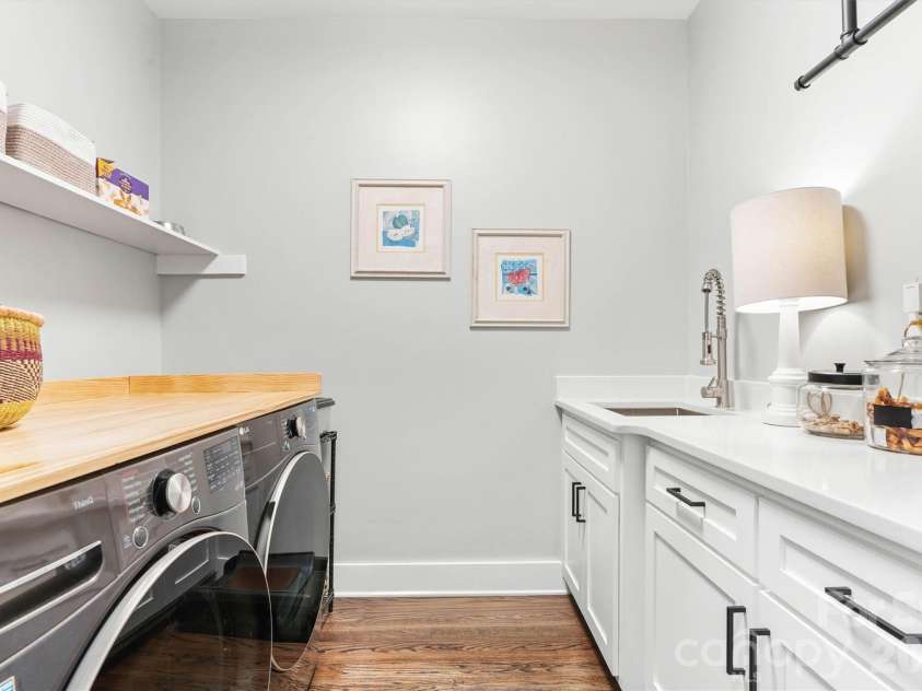 4975 Harbor View Drive, Granite Falls, NC 28630.  MLS# CAR4393944, YatesRealty ID 33937. Focused Laundry Room/Sink View 